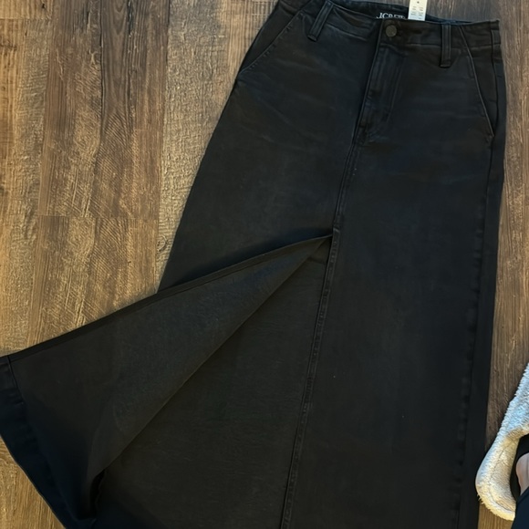 NWT J. Crew black denim maxi - Picture 6 of 6